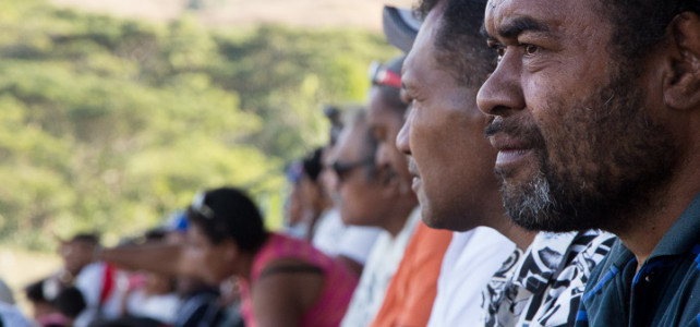 Fijian man at a local rugby game